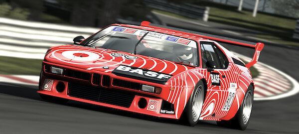 BMW M1 in BASF racing livery